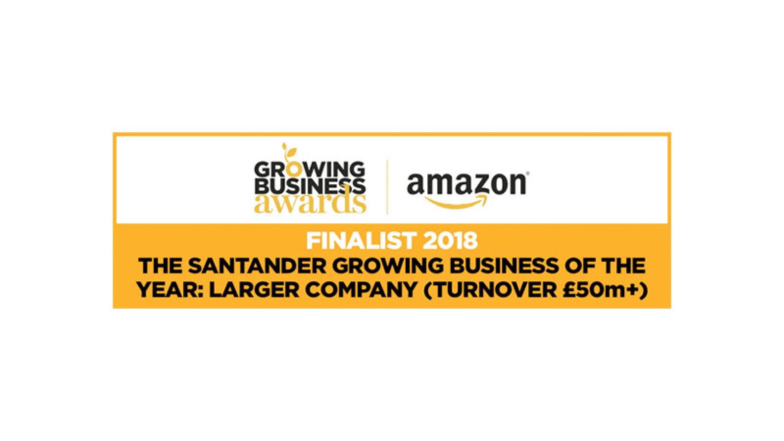 Growing Business Awards Amazon 2018