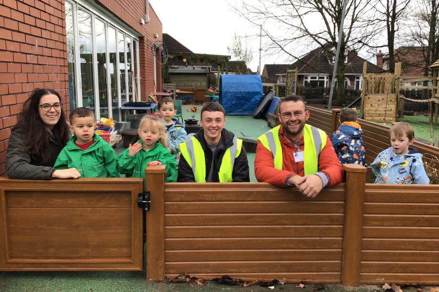 Liniar fencing donated to local nursery