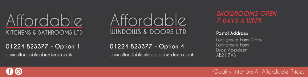 Affordable Windows and Doors LTD logo and contact details