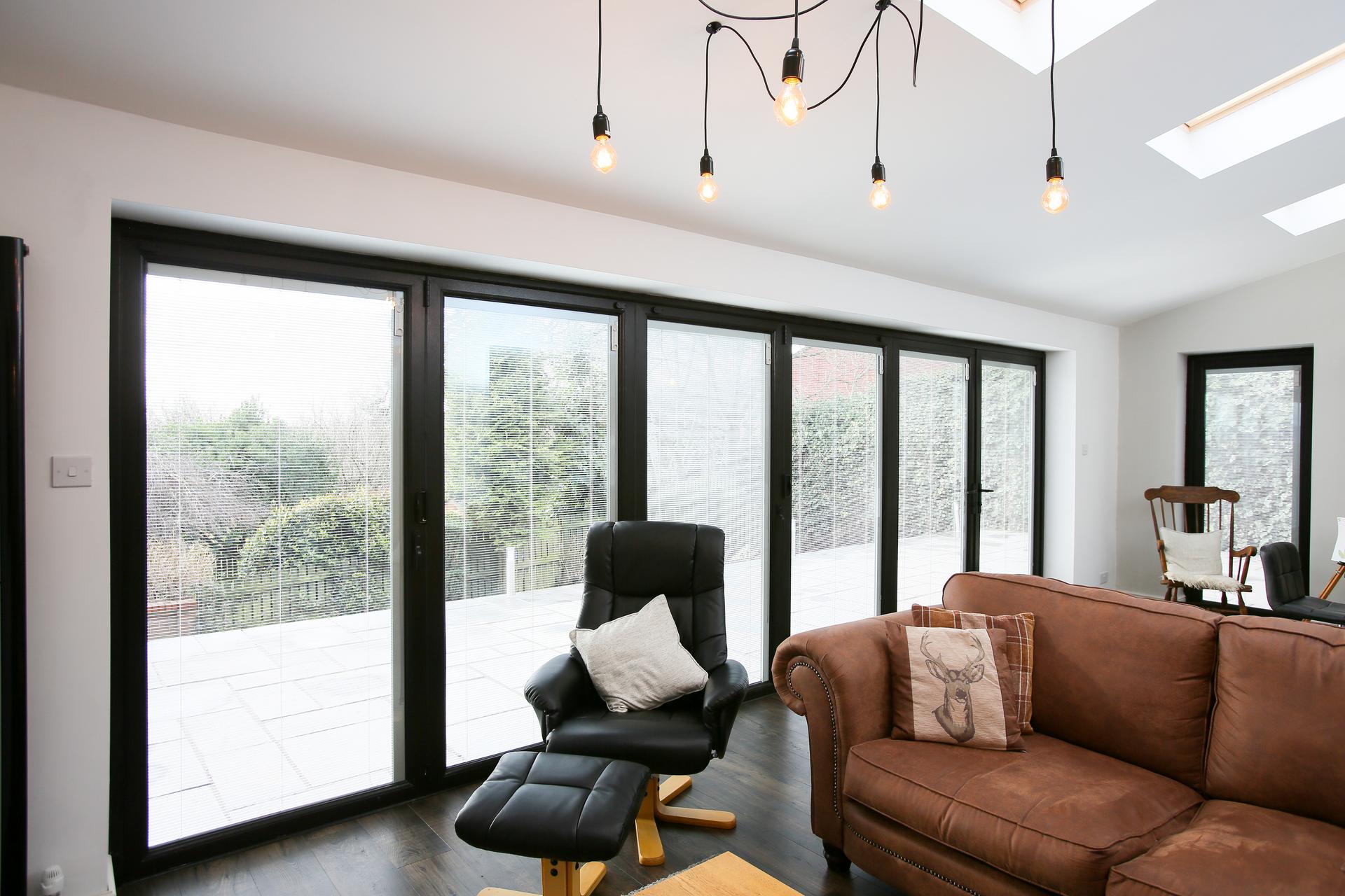 Black Alumina bi-fold doors