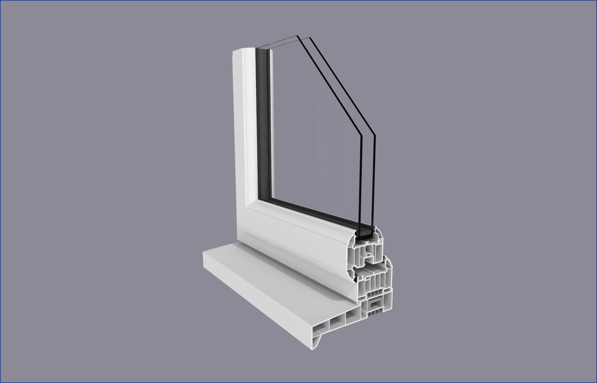 Liniar EnergyPlus 70mm casement window corner cross section