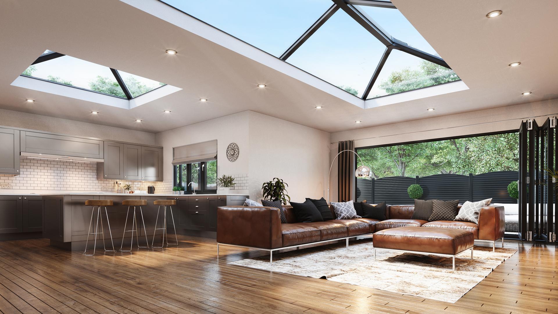 Liniar Elevate lantern roof