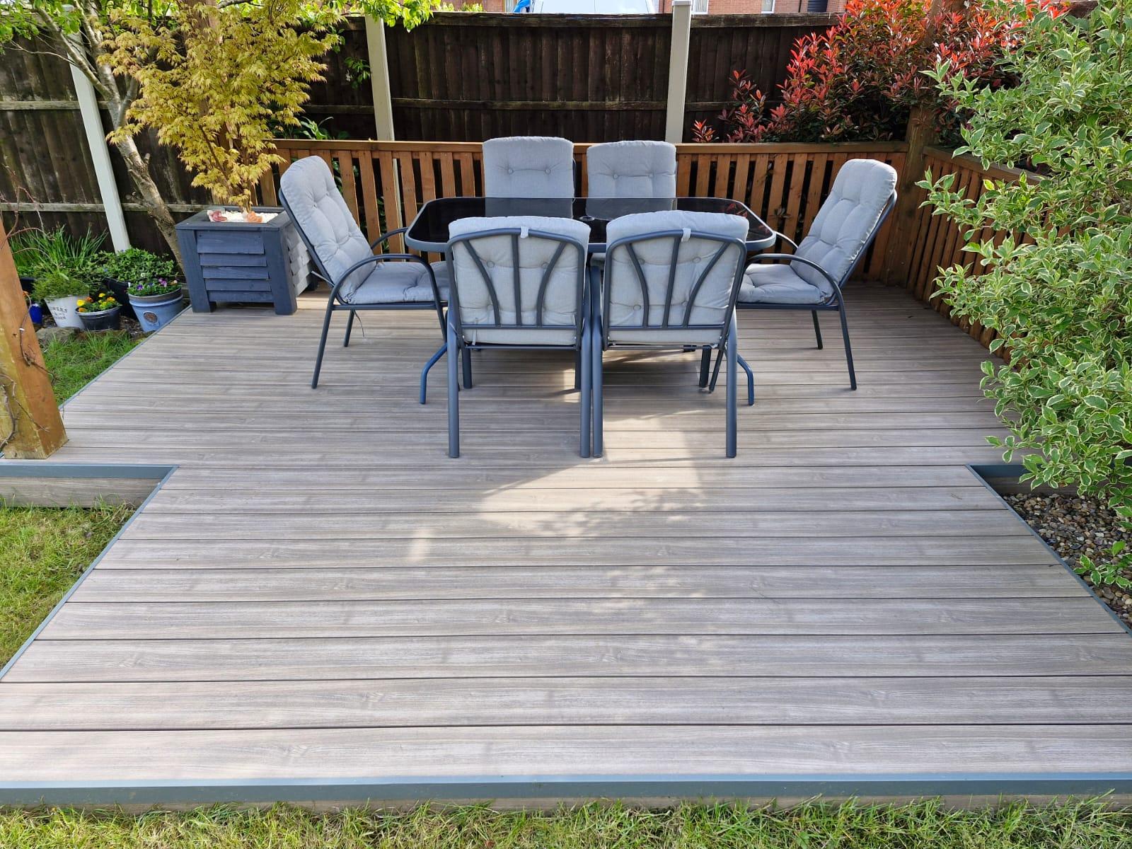 Rapt foil-wrapped decking by Liniar